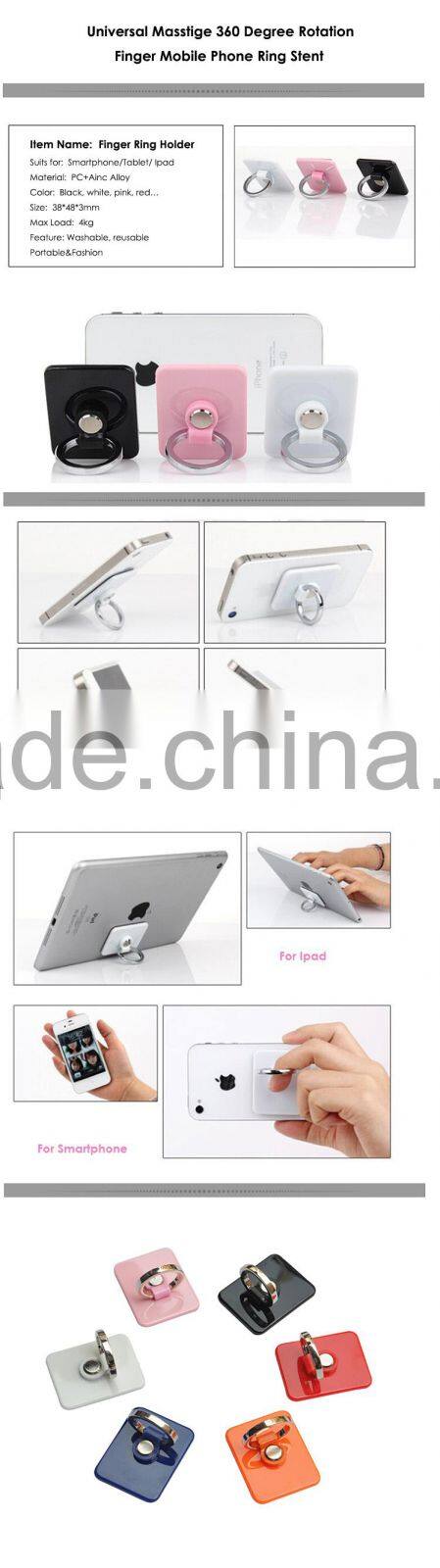 Magic Sticky Universal Creative Grip Stand Finger Mobile Ring Holder