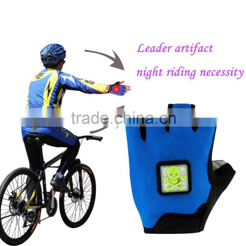 factory ODM Smart Direction Turn signal Bicycle led sports gloves