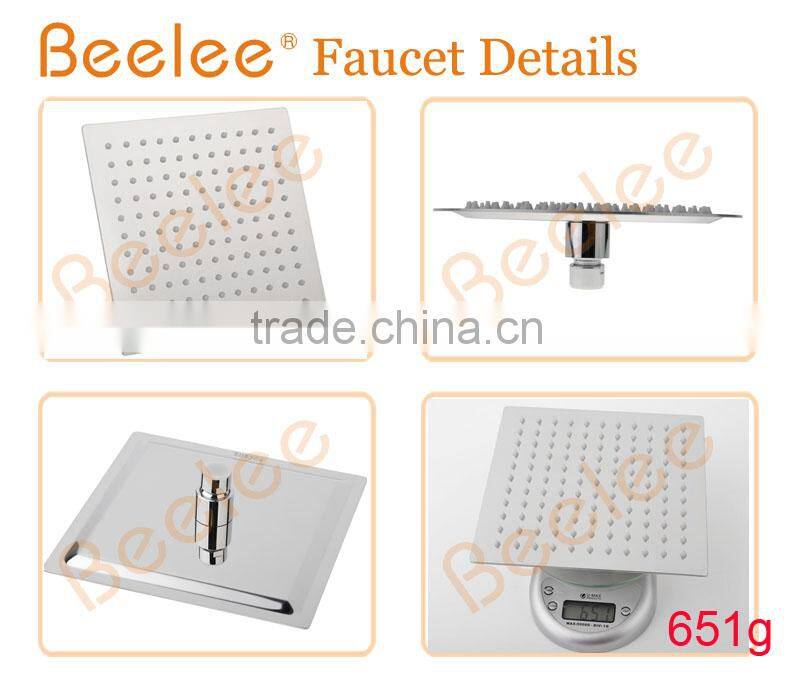 304 Stainless Steel Bathroom Top Square Rain Shower Heads