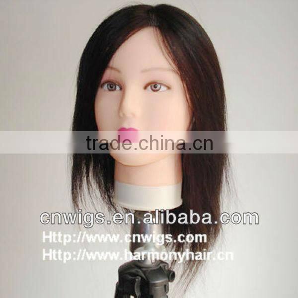 Premium Quality human hair training head/hairdressing training heads