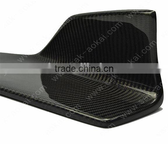 universal car front bumper lip spoiler carbon fiber front spoiler(pair)