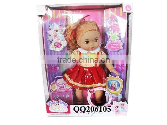 16 inch Beautiful Baby Doll Kids Doll Toy Dancing toy Doll With Music and Sound