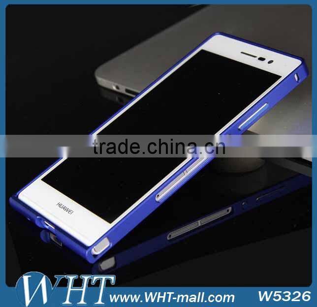 For Huawei Ascend P7 Ultra-thin Aluminum Metal Frame Bumper Case For Huawei P7 Metal Frame