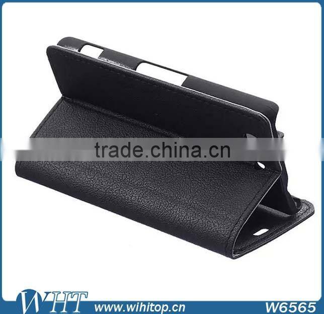 Phone Accessories Luxury Wallet Leather Flip Case for Sony Xperia Z4 Compact