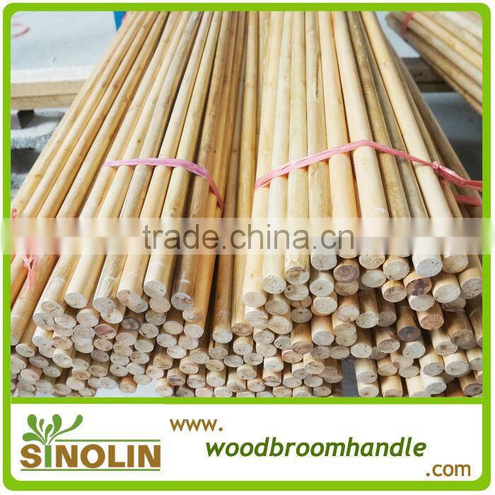 varnished wooden broom handle for palestin market