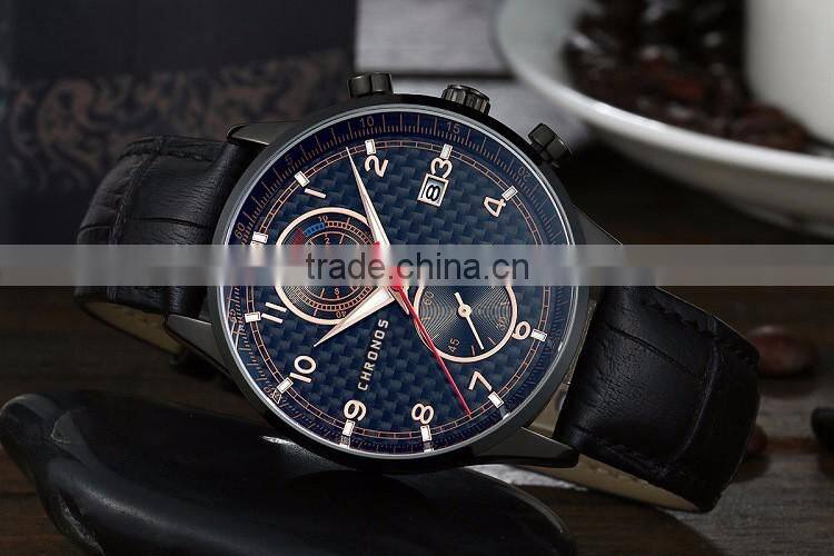 fashion Curren Man women Watches Nubuck leather wrist watch
