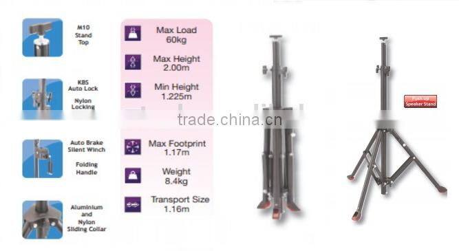 Aluminum Construction flexible Medium Duty Maxi lighting Kit Stand