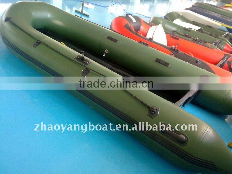 (CE)optional floor size PVC material folding boat