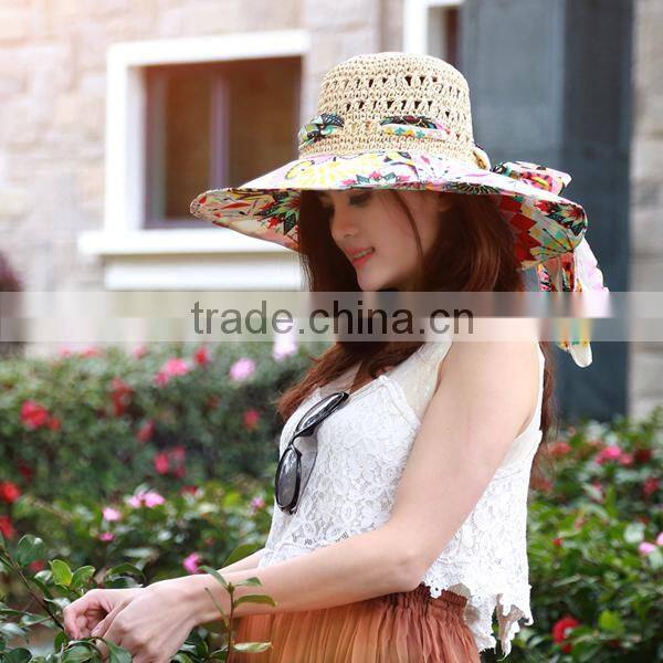 Chinese National wind New fashion women beach sun straw hats