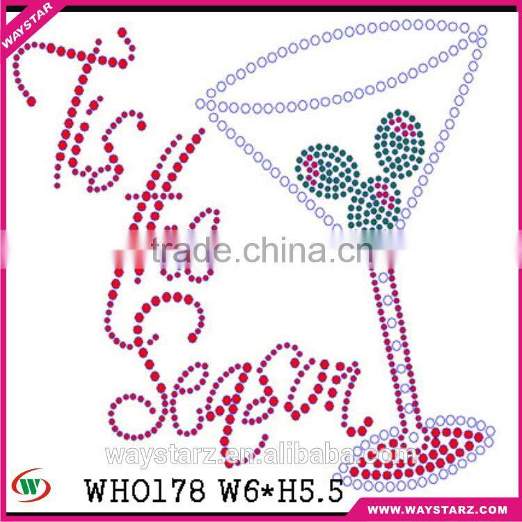 This The Reason Drinking Design Heat Transfer Custom Rhinestones
