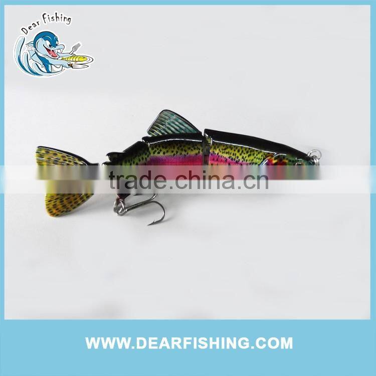 hard plastic fishing lure trout fishing multi joint lure bodied fishing lure