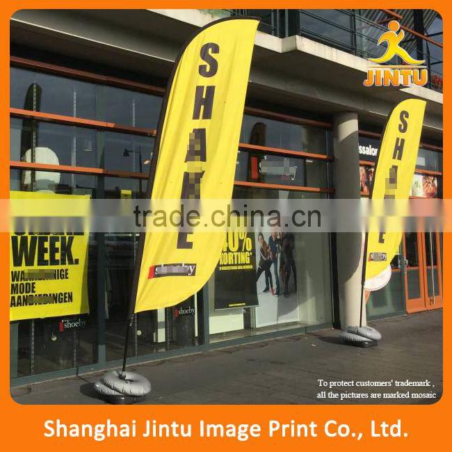2016 Custom Advertising Teardrop Beach Flags With cross base,Feather Flag wholesale
