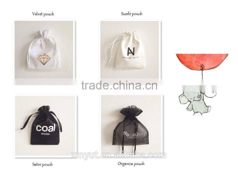 promotional cheap small velvet drawstring bag