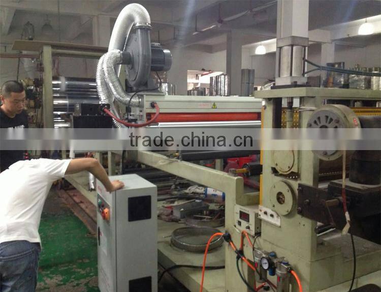 Two sides corona treatment system with HV700 harden guide roller for extrusion