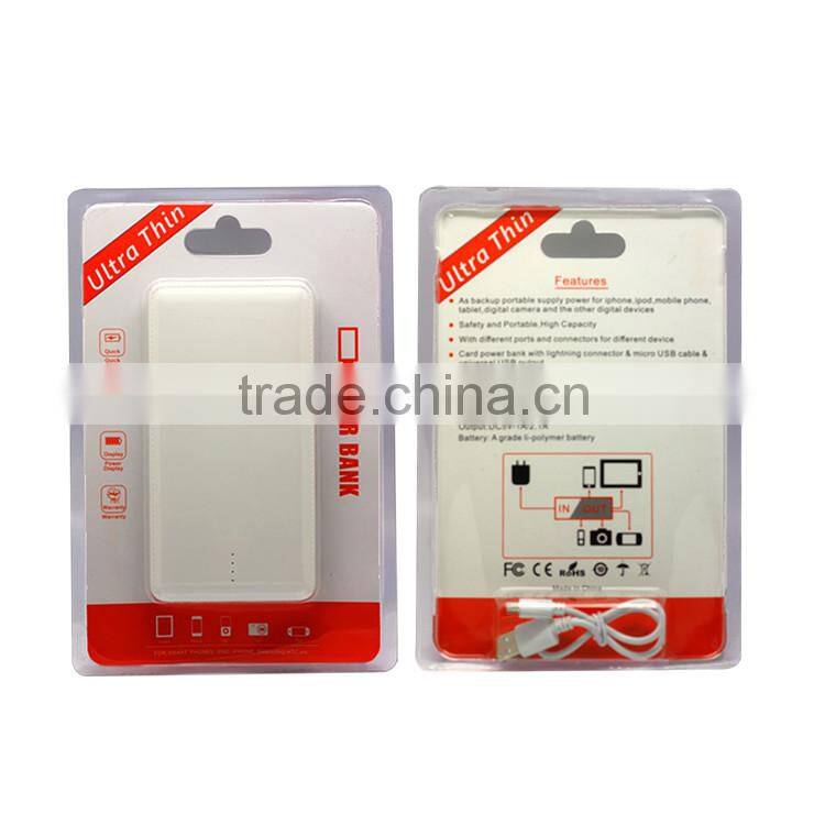 2016 new hot selling design leather 10000mah universal powerbank