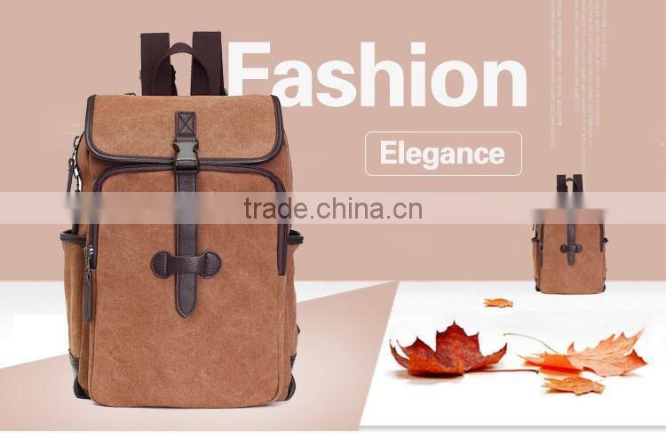 New vintage travelling mens canvas backpack