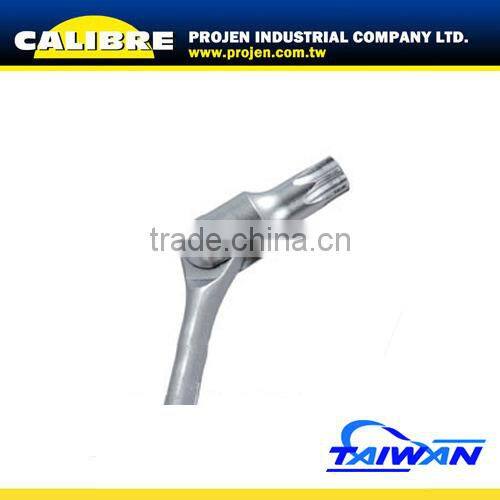 CALIBRE 5pc Torx Double Flexible Wrench Swivel Head Star Key Set