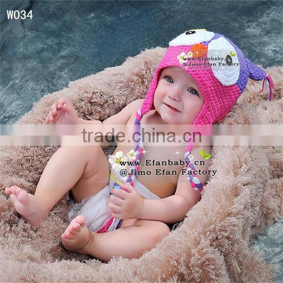 Funky animal style hats baby beanie owl crochet pattern for baby to adults
