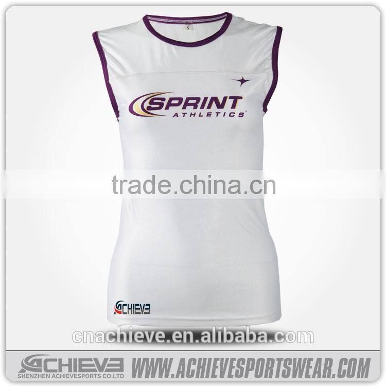 breathable cutom running singlet sublimated wholesal running vest runing wear