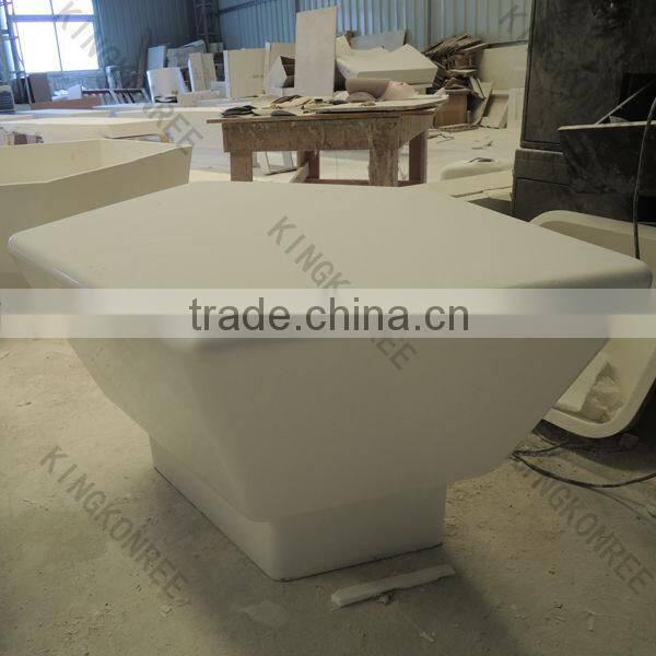 custom made waiting bench in commercial mall stone bench