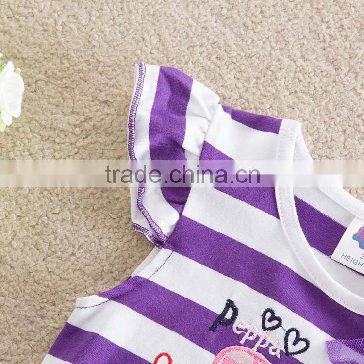 (H103) girls party summer dresses designs for kids children clothes Neat brand girls baby clothing wear frocks
