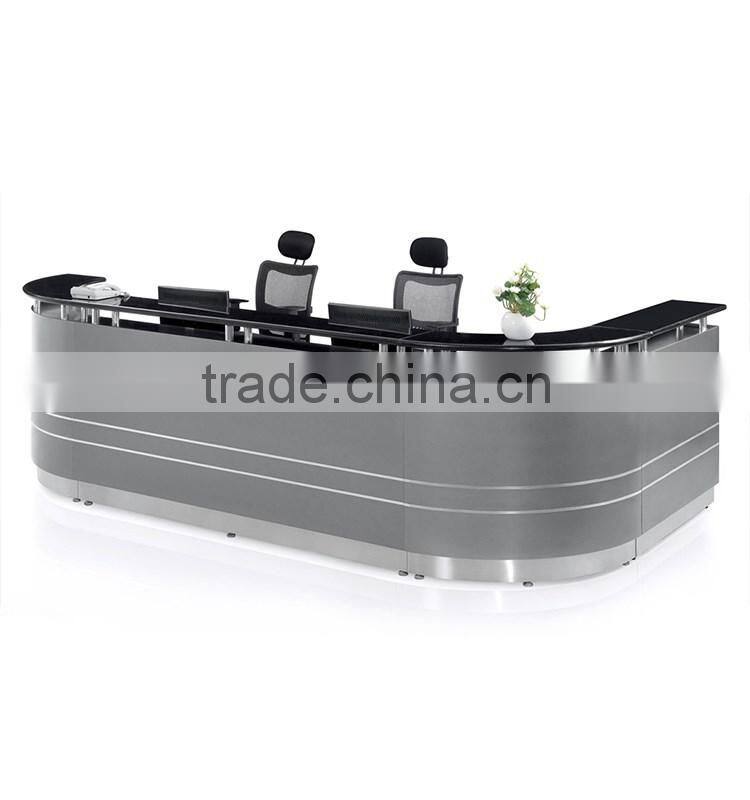 2 person hotel reception counter design