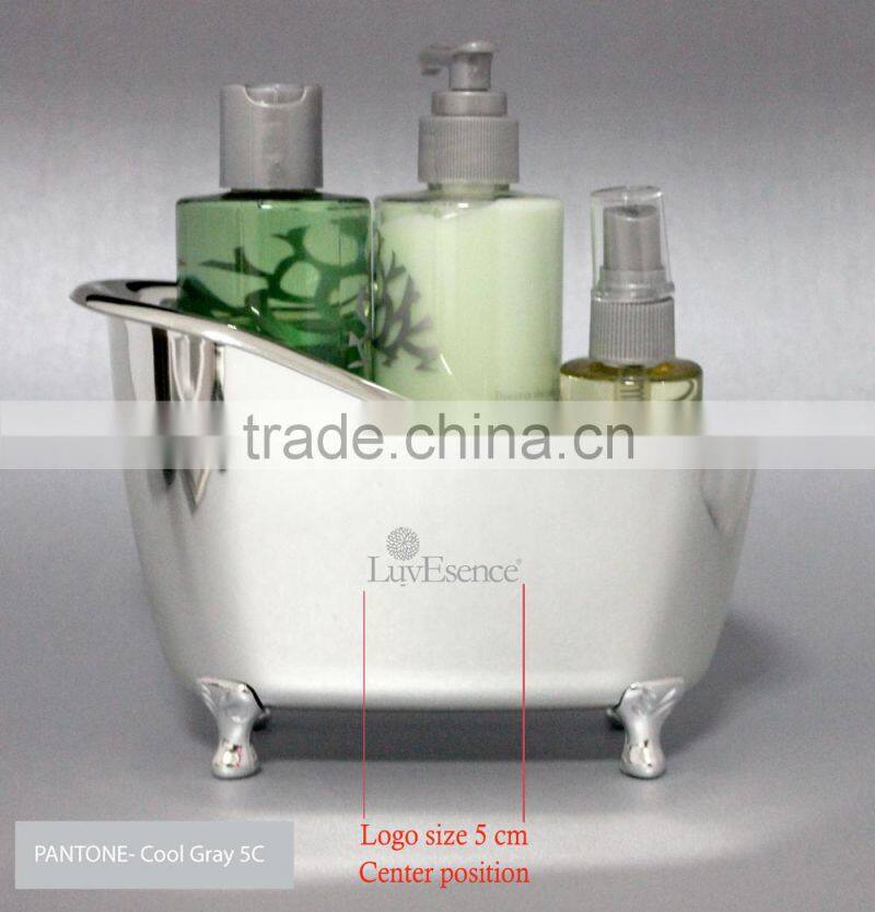 2015 NEW! plastic mini bathtub container for shampoo bottle