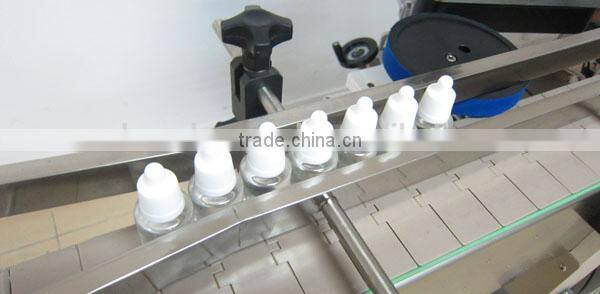 automatic 10ml e-cig liquid bottle labeling machine,roll-fed labeling machine,auto non-dry sticker labeling machine