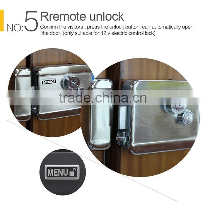 home wireless security alarm video door phone doorbell