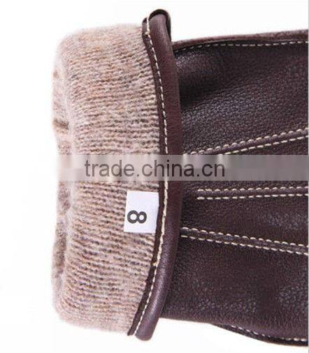 2013 hot sale sheepskin leather sewing glove