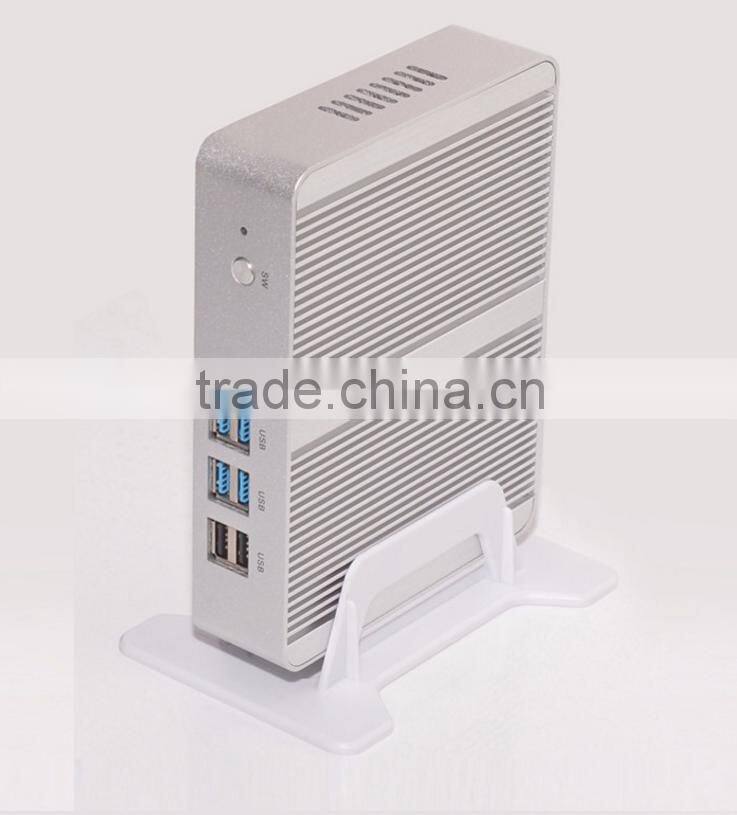TOP Intel Corei3 5005u 12V Fanless i3 computer X86 Windows 8 Barebone Desktop Computer Linux Server WiFi HDMI VGA 1080P