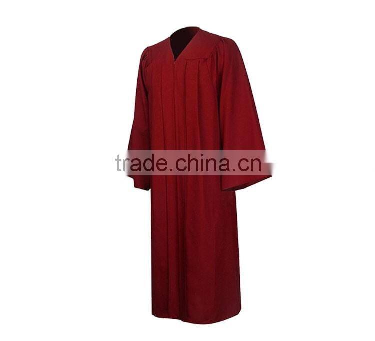 Wholesale Cheap Maroon Matte Graduation gown and cap
