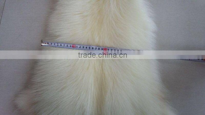 Genuine Animal Skin Raccoon Dog Fur / Real Natural Fur Skin / White Raccoon Skin