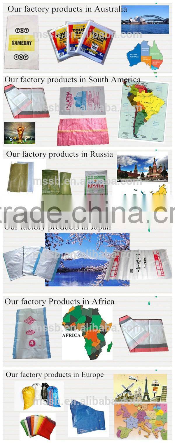 Good quality cheap white printed pp bags for packing charcoal exported to Indonesia