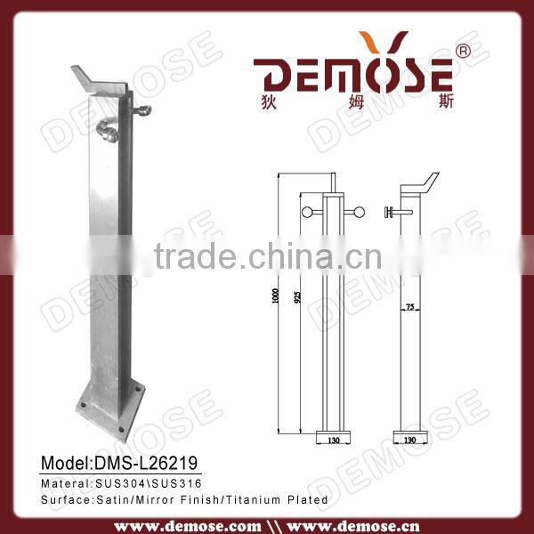 stainless steel fence post with deck railing post cover