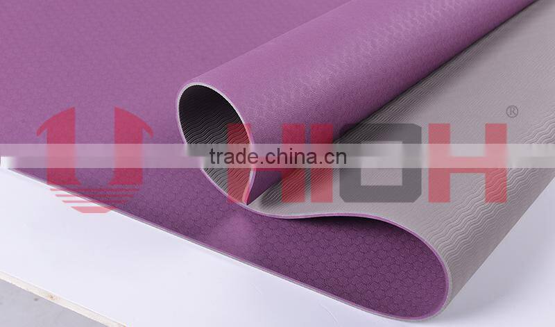 custom yoga mat 006 TPE Two Color Tone Yoga Mat