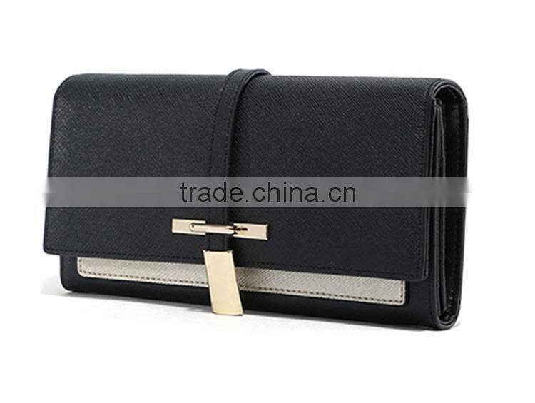 Newest ladies design saffiano wallet from custom wallet maker