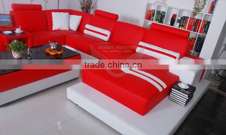 Sumeng 2016 top grain leather china furniture sofa