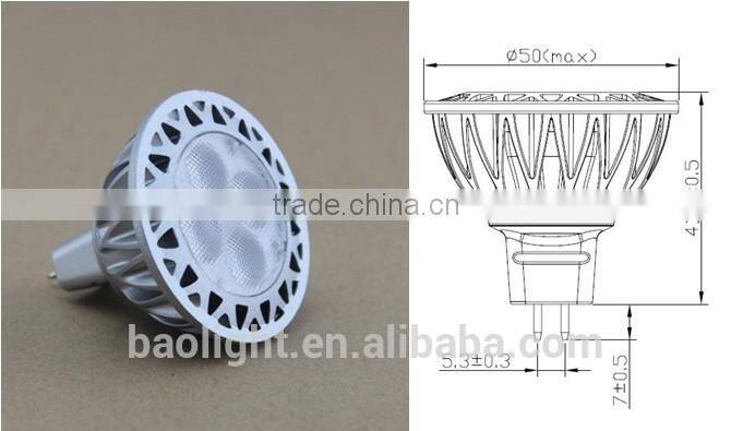 tuv erp led light gu10 gu5.3 mr16 base 7w