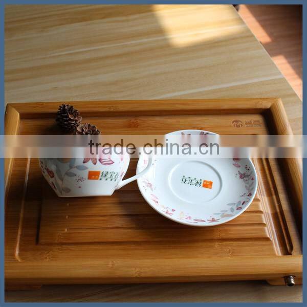 Promotional gift ceramic tea cup and saucer wholesale