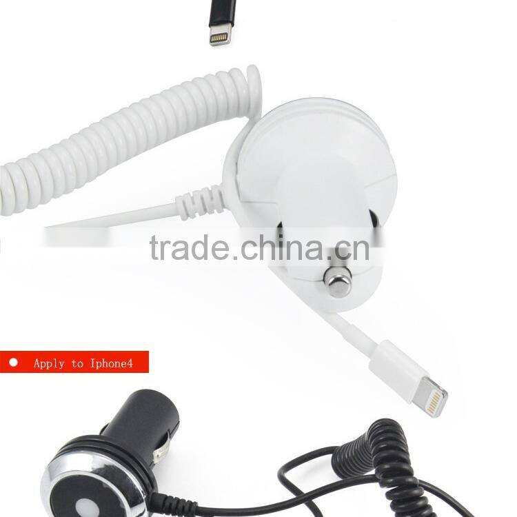 Blue LED lights intelligent fashion more interface spring line car charger