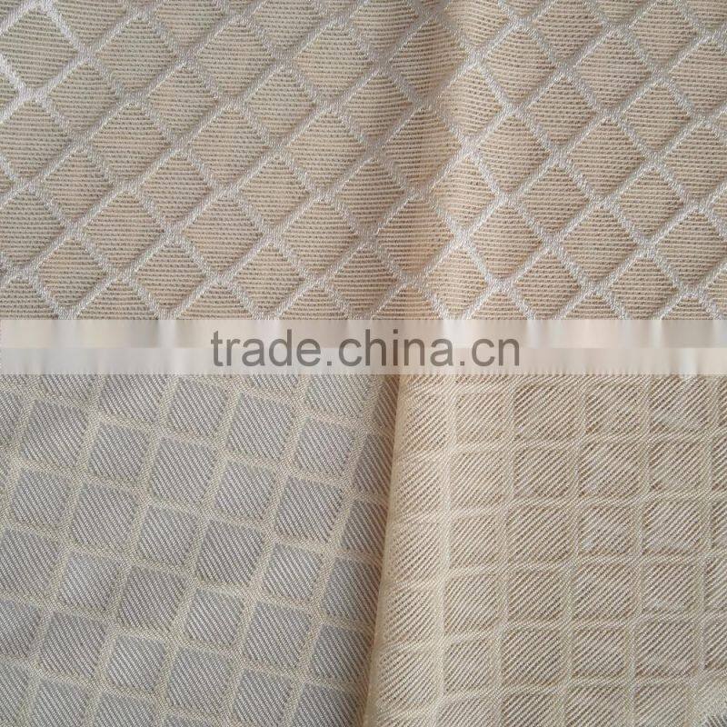 Wholesale warp knitted lozenge pattern jacquard fabric, lady's fashion clothing jacquard fabric