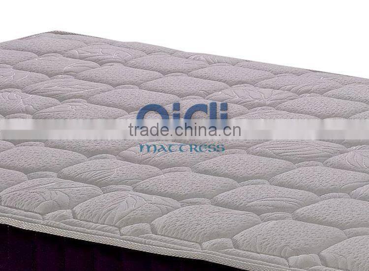 Compressed Soft Foam Sponge Bonnell Spring Mattress With Polyester Fiber Fabric AC-1409