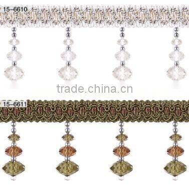 wholesaler decorative acrylic bead fringe