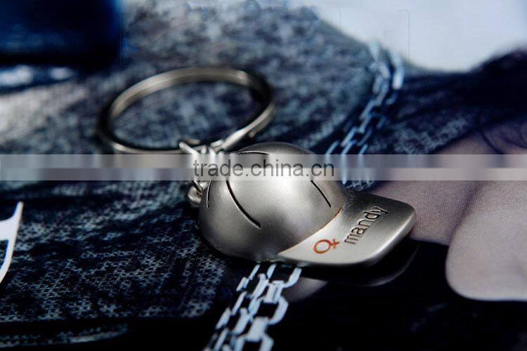 >>>Hot selling silver plated love sweet couples hats keychain for boyfriend girlfriend gift /