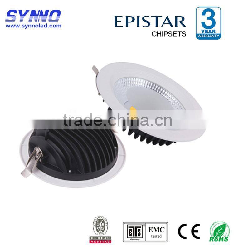 Hot sales high power round recessed aluminum COB LED downlight 3/5/10/15/20/30w