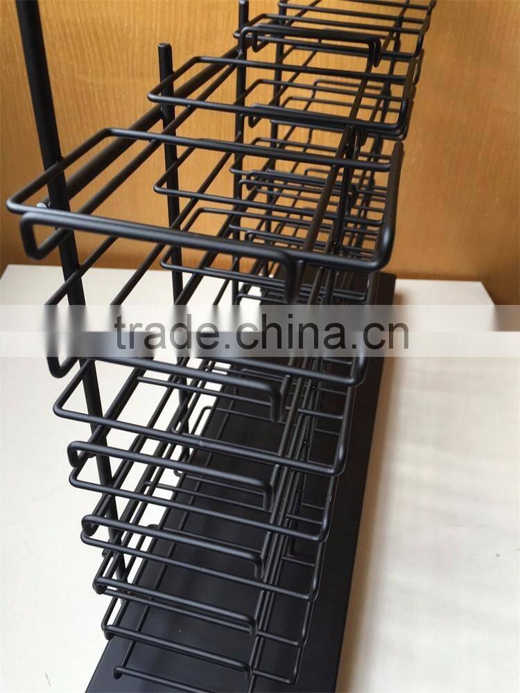 Black Powder Coating Granite/Tile Display Shelves