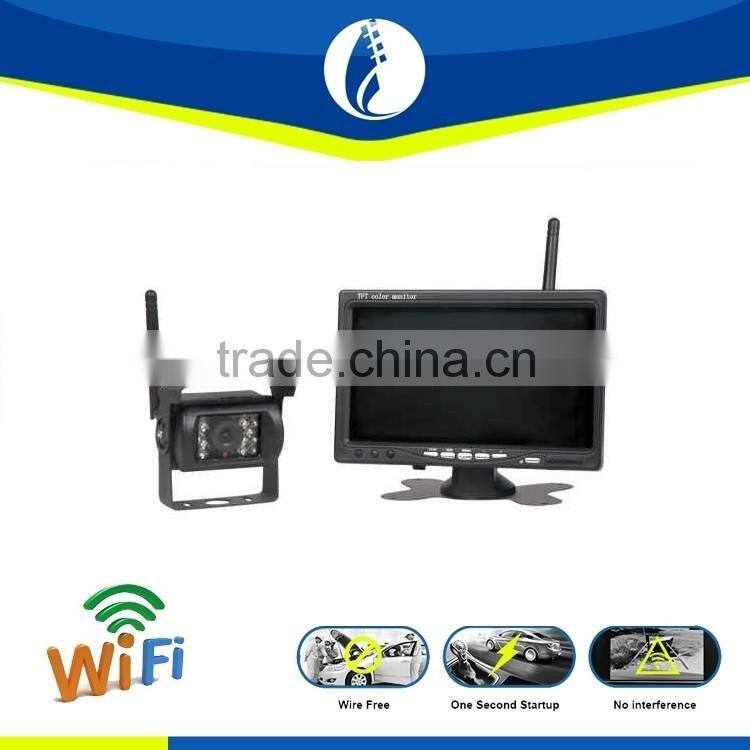 no interference 7 inch truck trailer Wireless wifi transceiver Backup Camera Vehicle Reverse kit