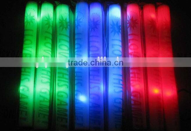 2016 Fashion Accessory Foam Glow Stick For Popular Custom Print Wholesale Festival Items
