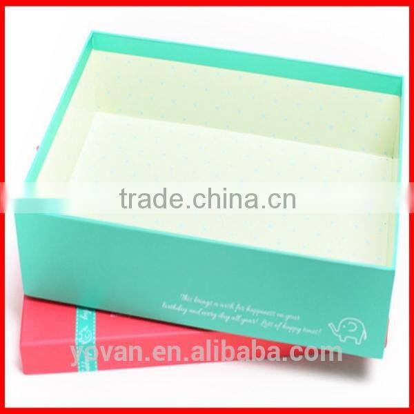 2014 luxury cardboard shoes packing box design for wholesale